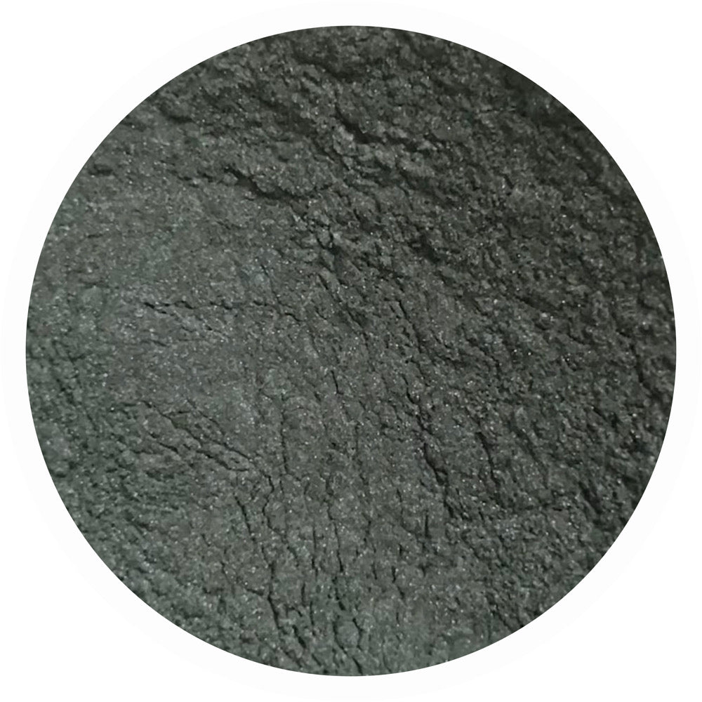 Shimmery gray teal mineral eyeshadow Enlightened by adorned with Grace