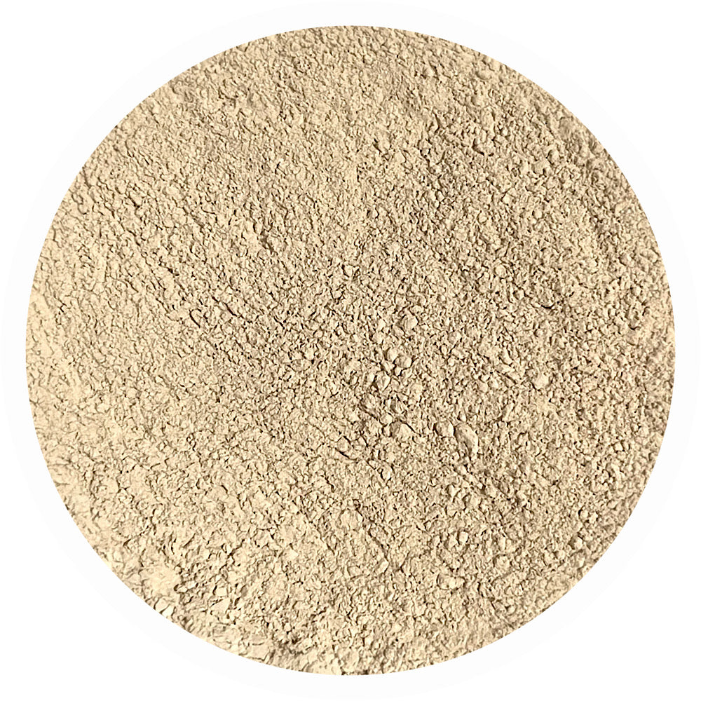 Fair neutral olive mineral foundation shade Peace 2.5 by Adorned with Grace for balanced olive undertone skin