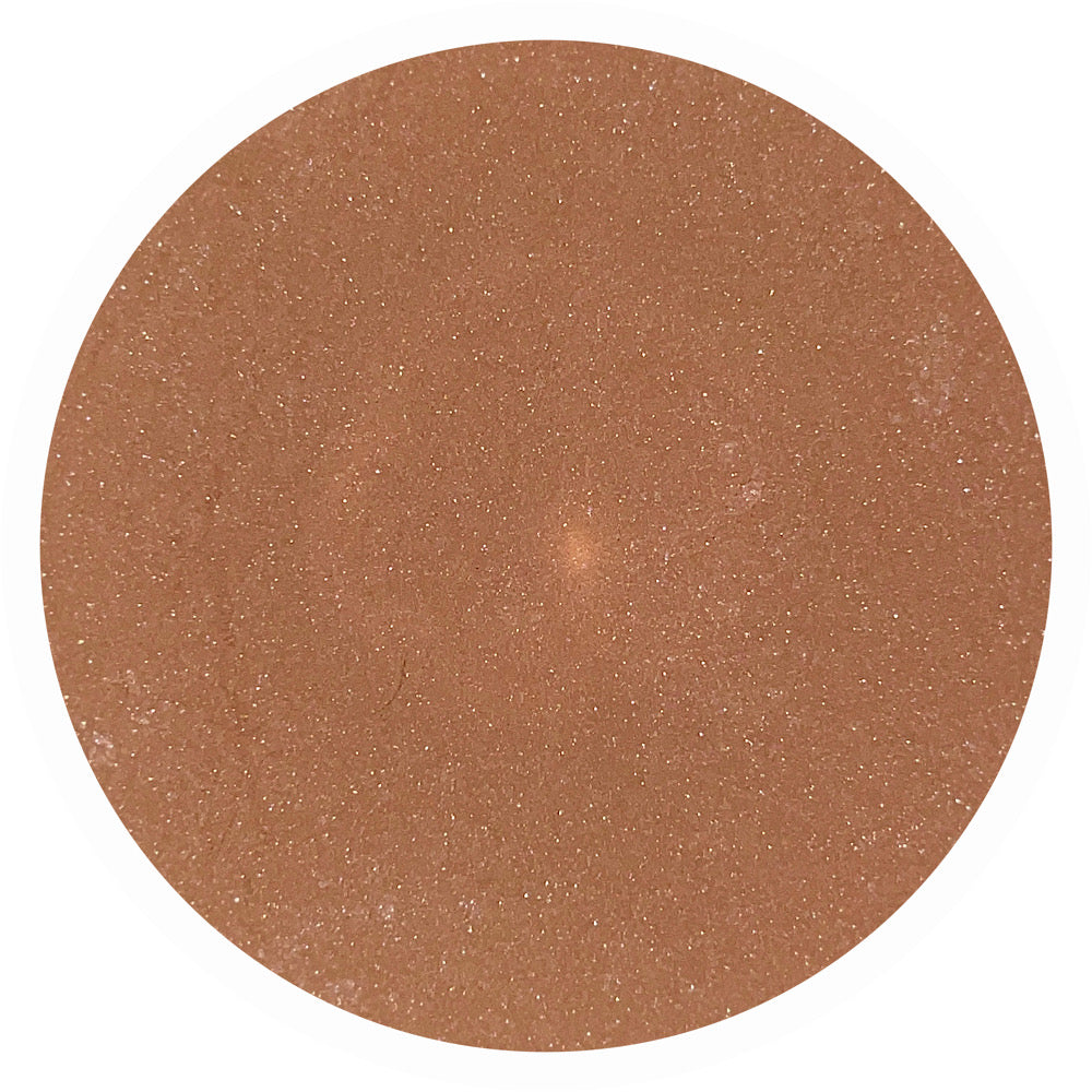 Peached gold mineral eyeshadow Honesty by adorned with Grace