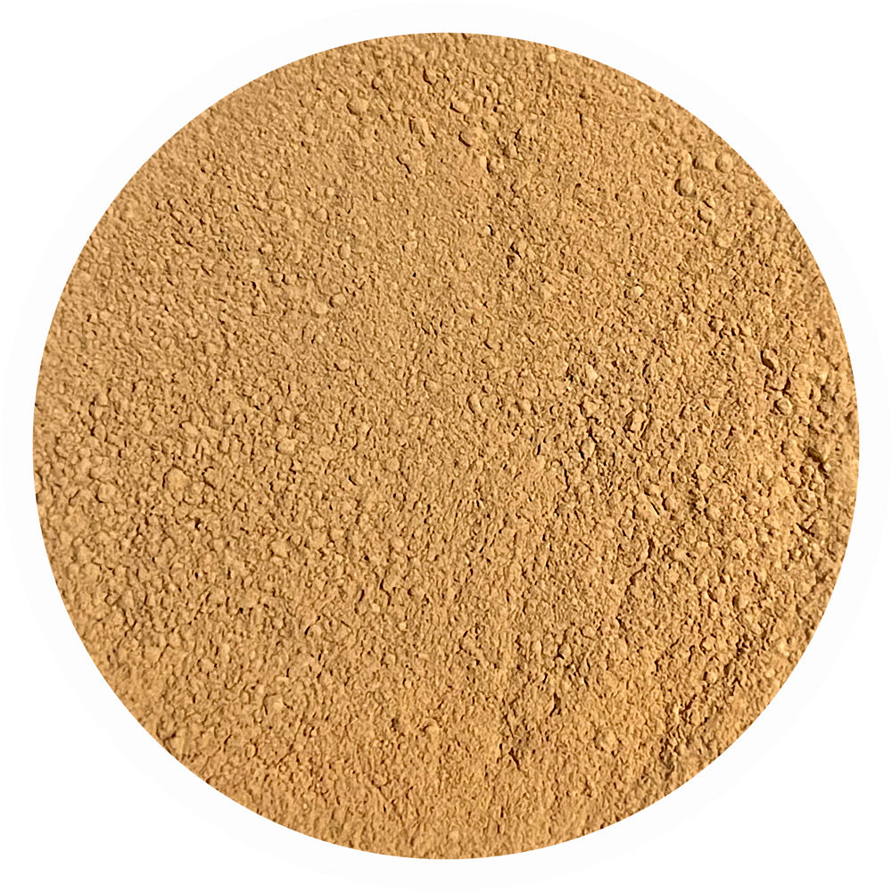 Medium peach mineral foundation shade Kindness 4.0 by Adorned with Grace for true peach undertone skin