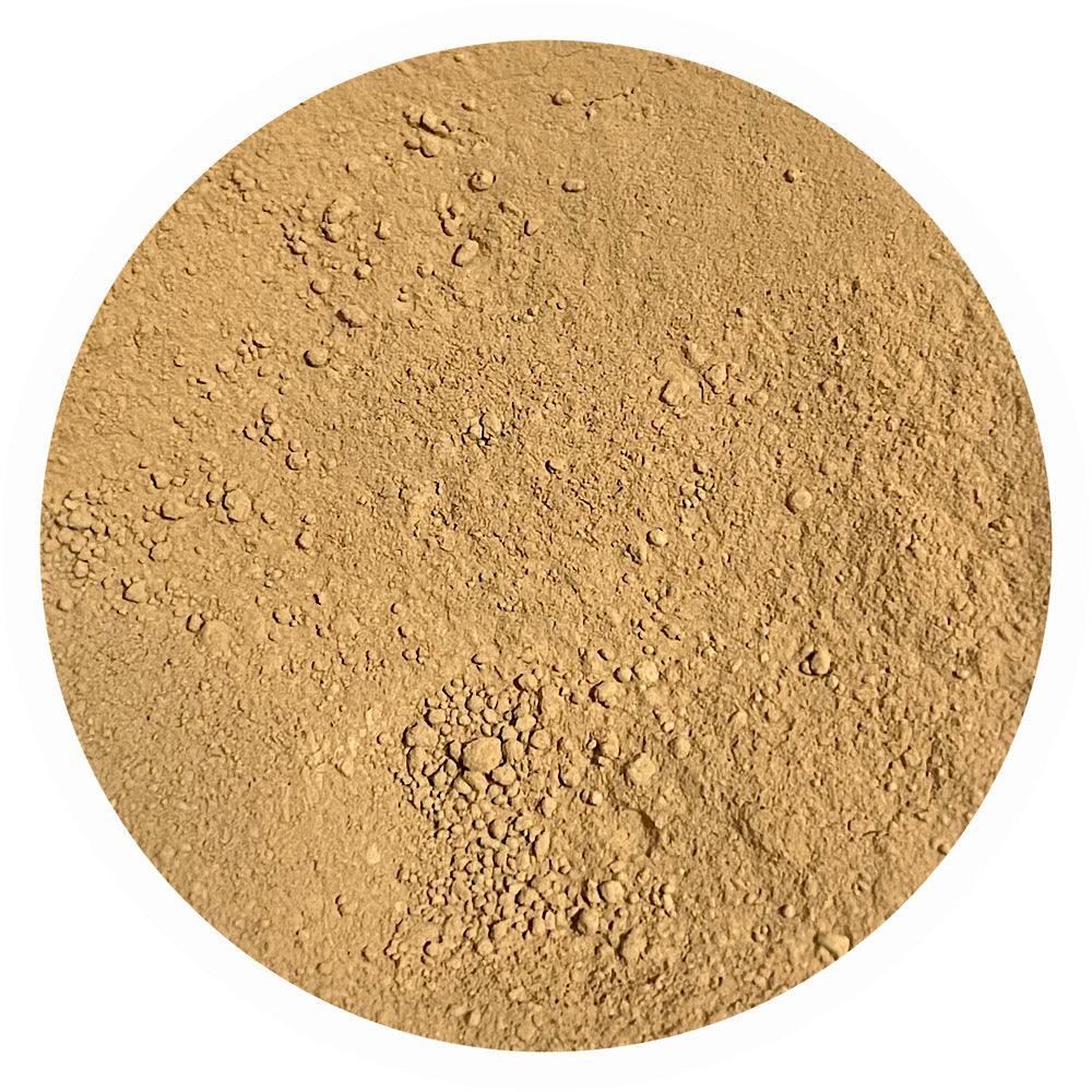 Medium peach olive golden mineral foundation shade Grace 4.0 by Adorned with Grace for complex olive and golden undertone skin