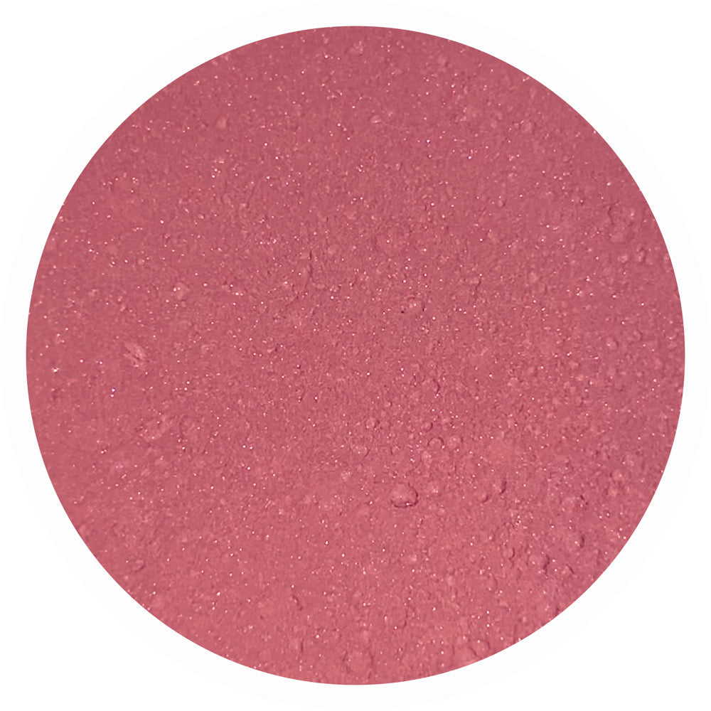 Expressive mineral blush neutral purplish pink clean vegan highly pigmented blush adorned with Grace