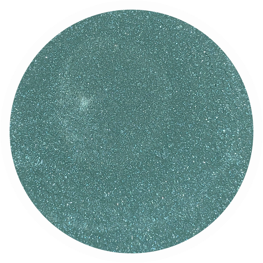 Rich green blue mineral eyeshadow Tranquil by adorned with Grace